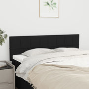 Uzglavlja crna 144x5x78/88 cm od tkanine