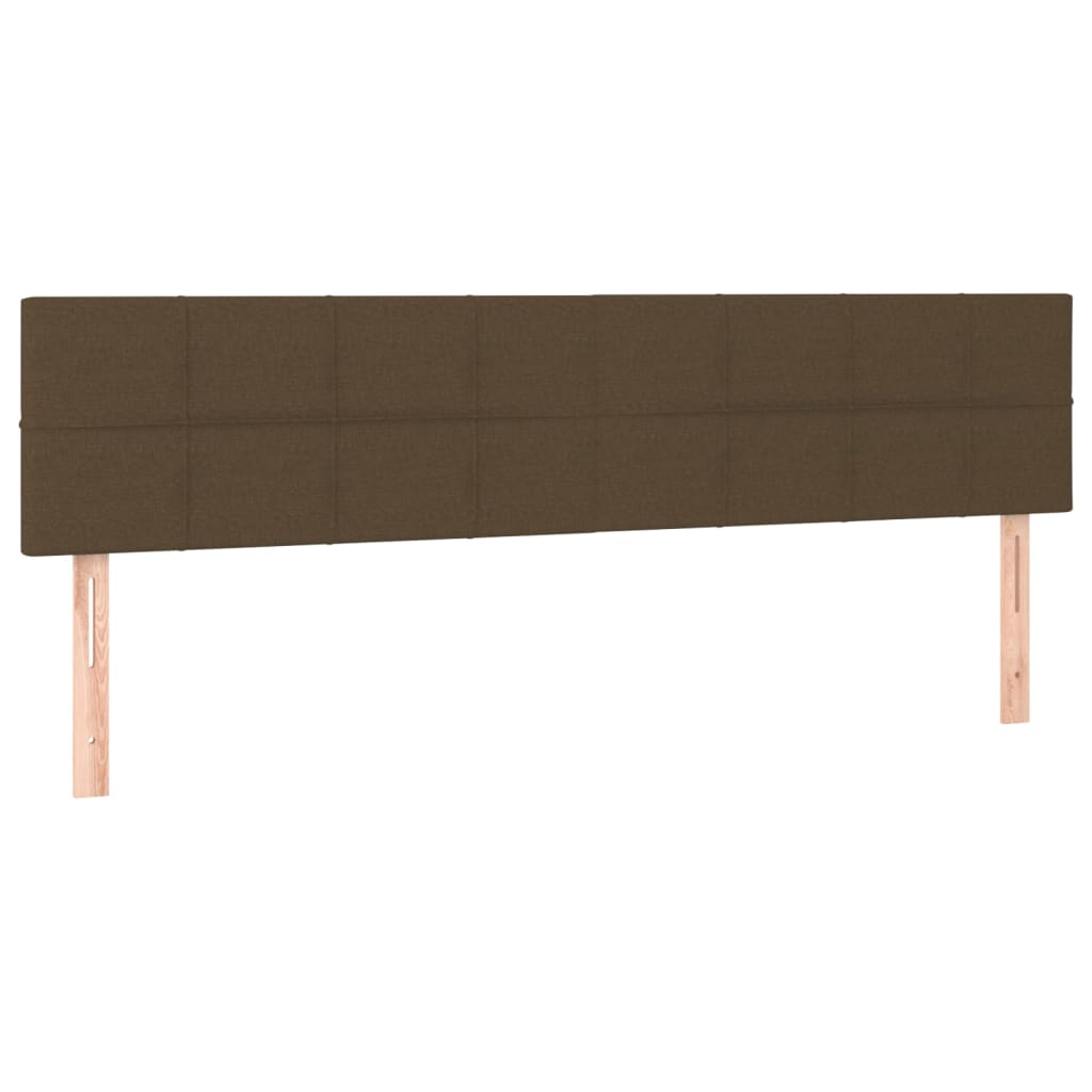 Uzglavlja tamnosmeđa 200x5x78/88 cm od tkanine