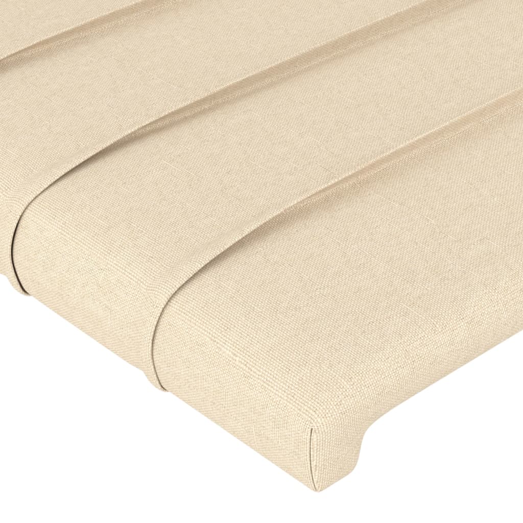 Uzglavlje krem 90x5x78/88 cm od tkanine