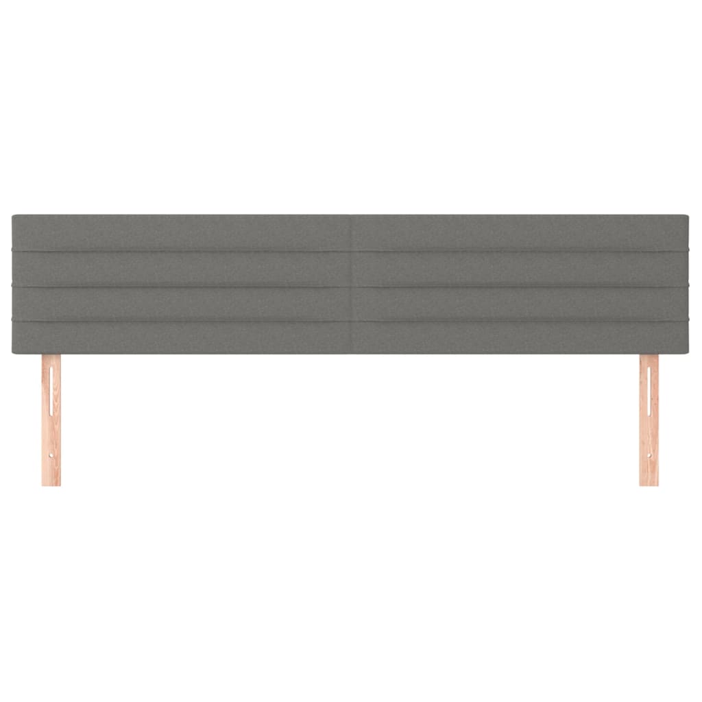 Uzglavlja tamnosiva 160x5x78/88 cm od tkanine