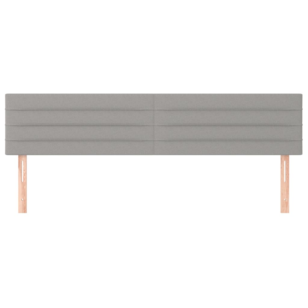 Uzglavlja svjetlosiva 180x5x78/88 cm od tkanine