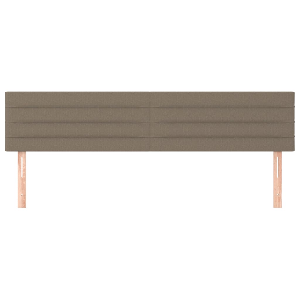 Uzglavlja smeđesiva 180x5x78/88 cm od tkanine