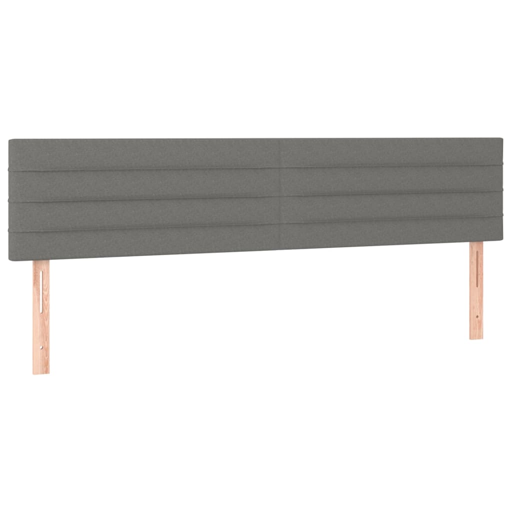 Uzglavlja tamnosiva 200x5x78/88 cm od tkanine