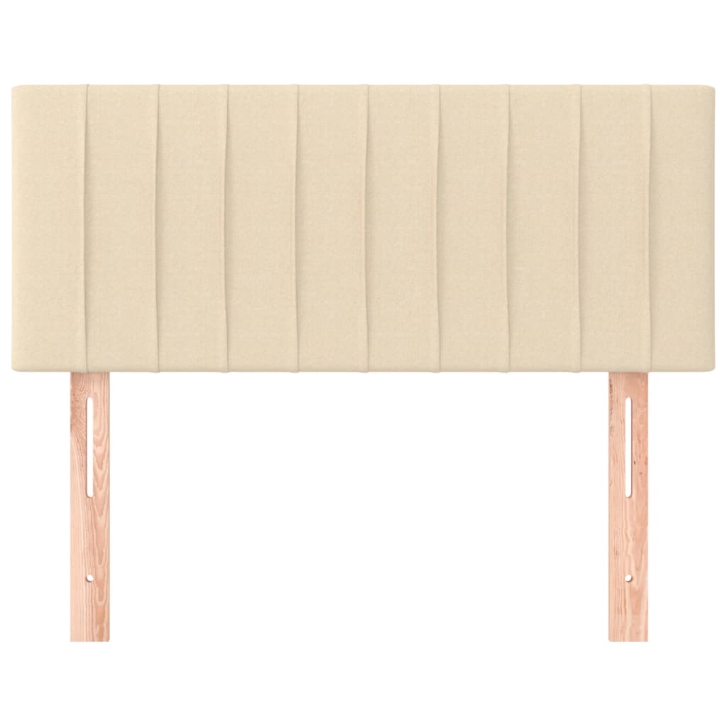 Uzglavlje krem 80 x 5 x 78/88 cm od tkanine