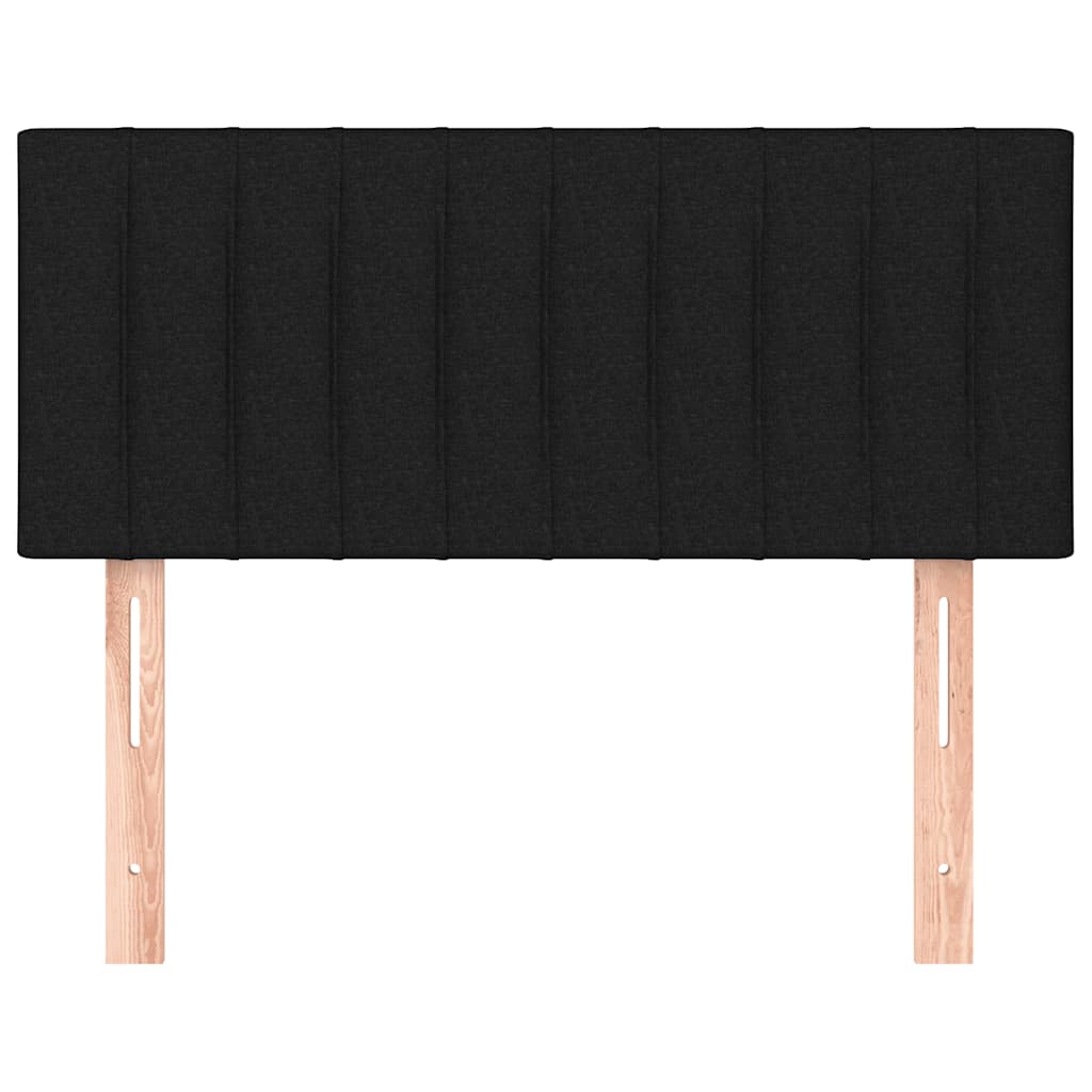 Uzglavlje crno 90x5x78/88 cm od tkanine