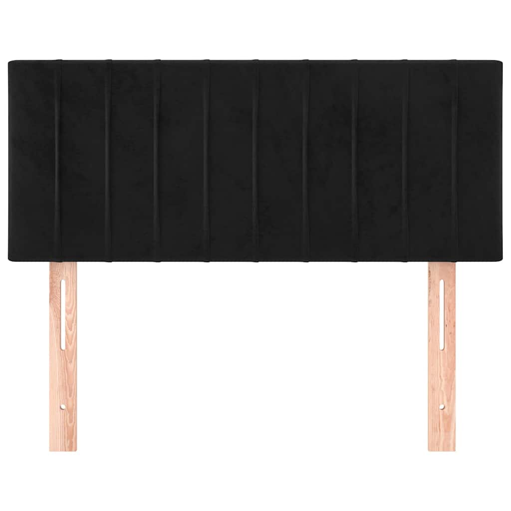 Uzglavlje crno 90x5x78/88 cm baršunasto