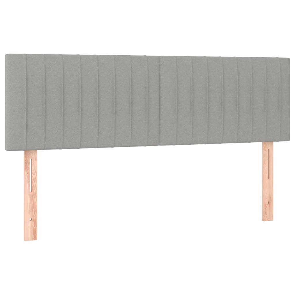 Uzglavlja svjetlosiva 144x5x78/88 cm od tkanine