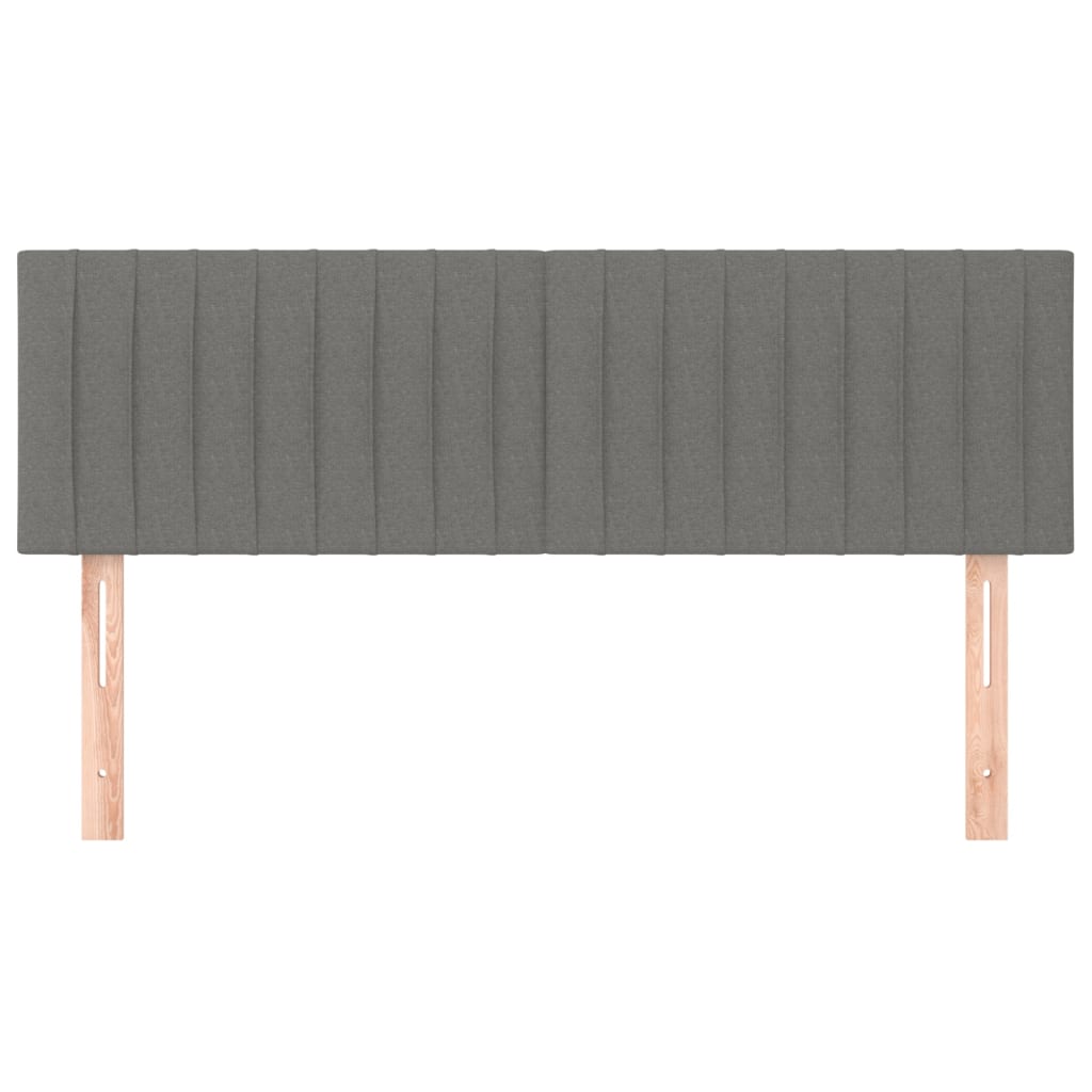 Uzglavlja tamnosiva 144x5x78/88 cm od tkanine