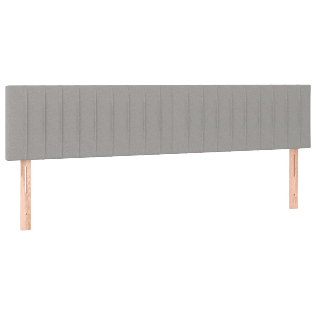 Uzglavlja svjetlosiva 160x5x78/88 cm od tkanine