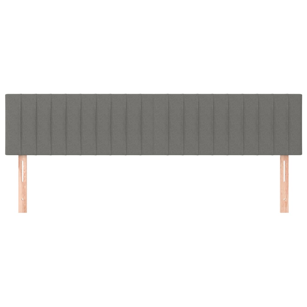 Uzglavlja tamnosiva 160x5x78/88 cm od tkanine