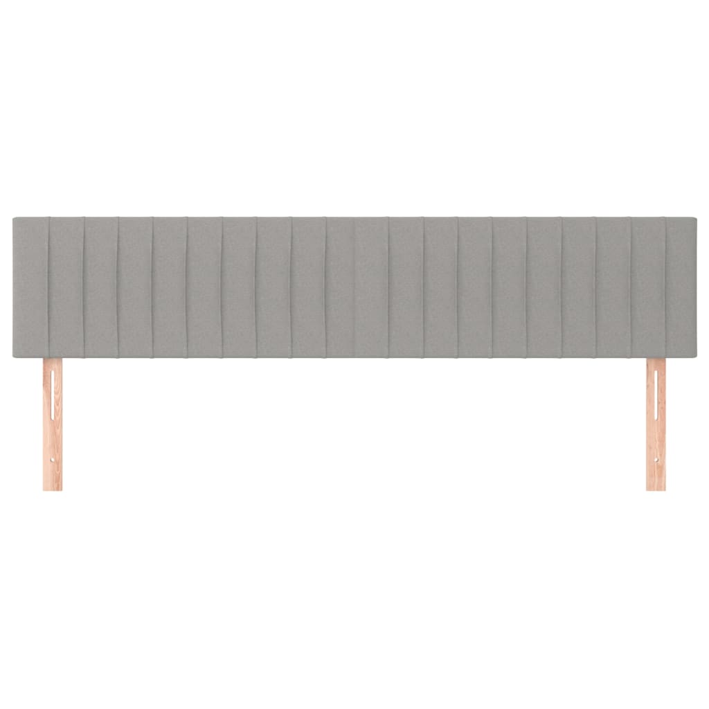 Uzglavlja svjetlosiva 180x5x78/88 cm od tkanine