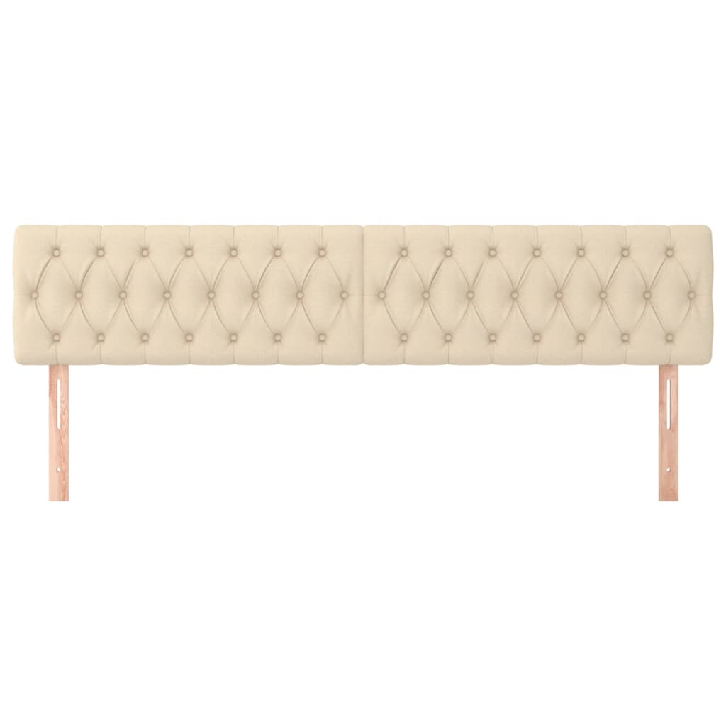 Uzglavlja krem 180x7x78/88 cm od tkanine