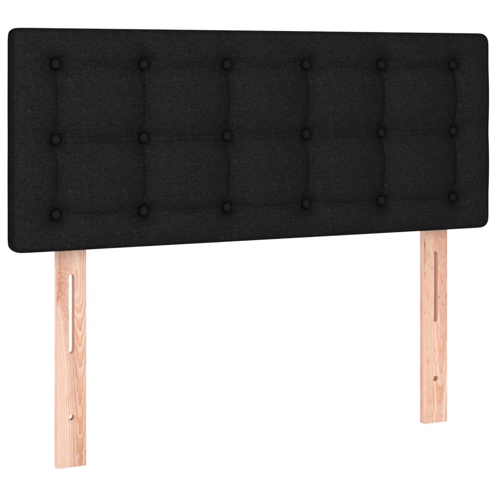 Uzglavlje crno 90x5x78/88 cm od tkanine