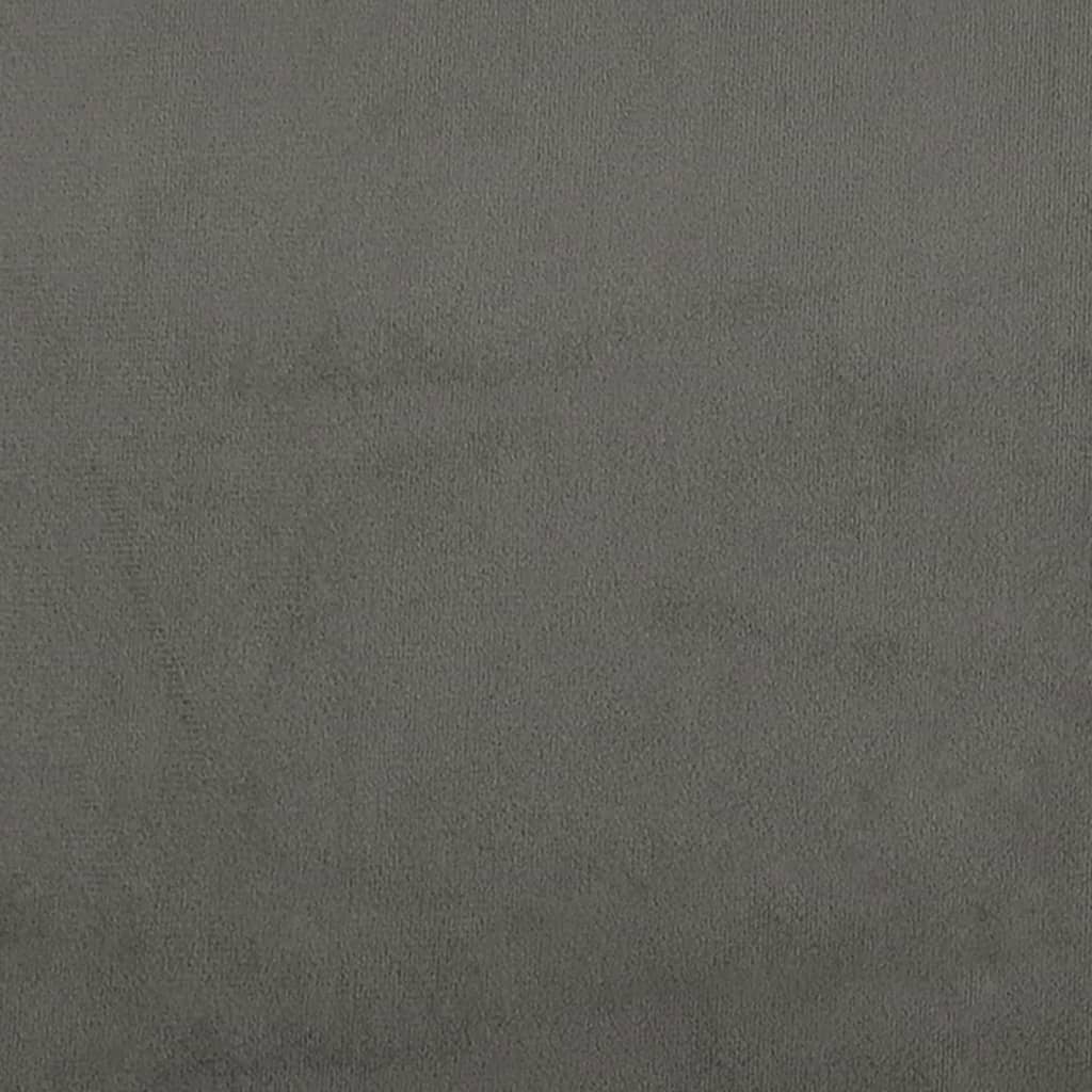 Uzglavlje tamnosivo 100x5x78/88 cm baršunasto