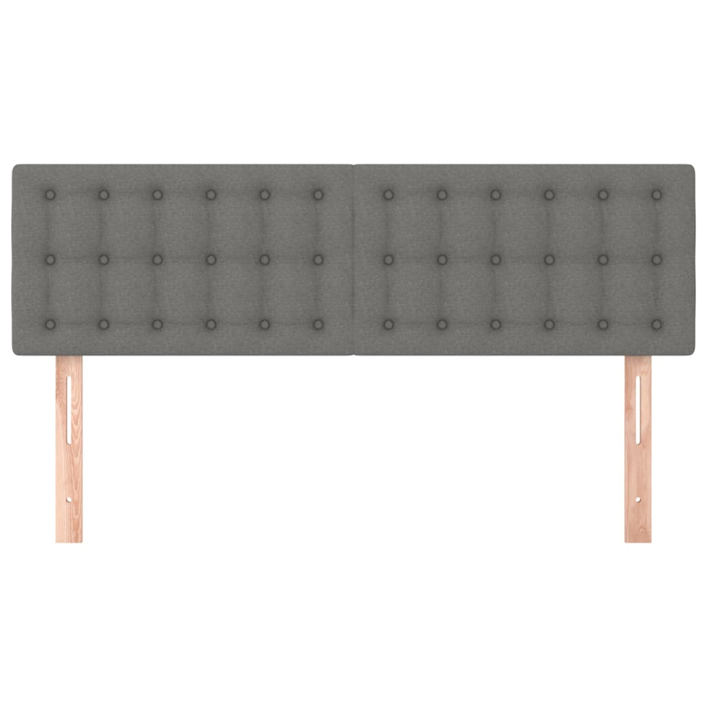 Uzglavlja tamnosiva 144x5x78/88 cm od tkanine