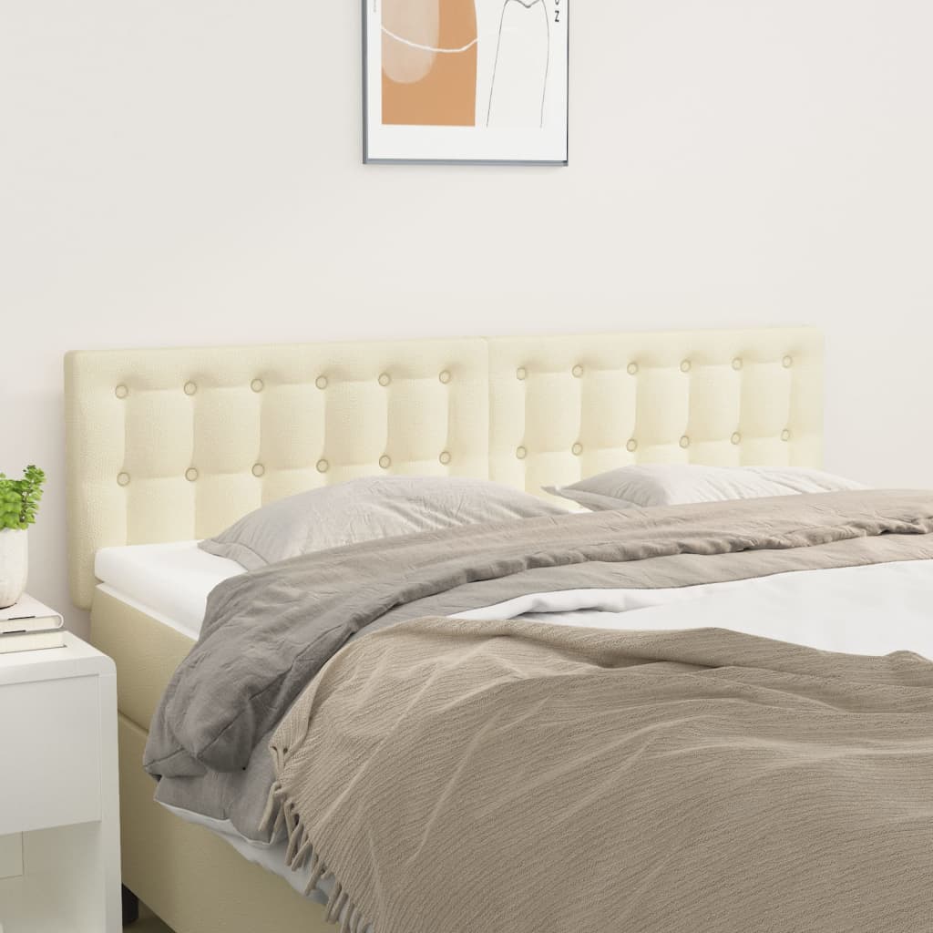 Uzglavlja krem 144x5x78/88 cm od umjetne kože