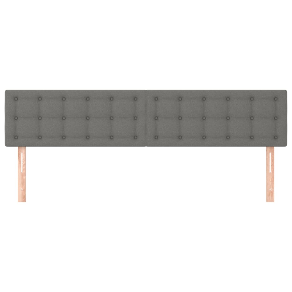Uzglavlja tamnosiva 160x5x78/88 cm od tkanine