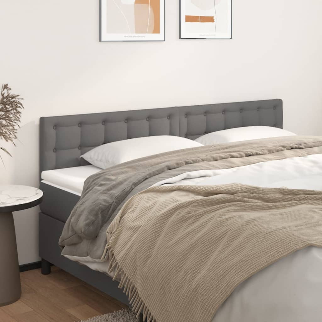 Uzglavlja siva 160x5x78/88 cm od umjetne kože