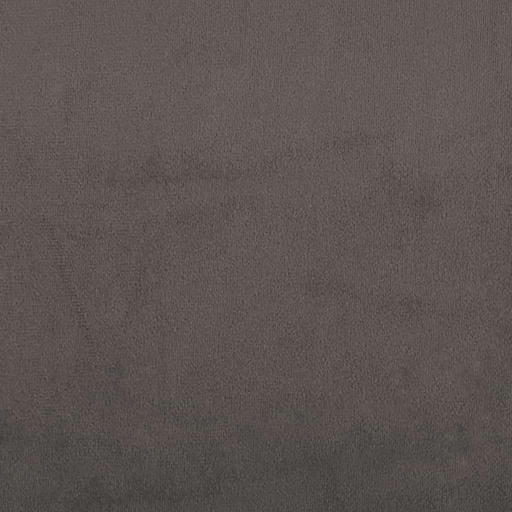 Uzglavlja tamnosiva 160x5x78/88 cm baršunasta