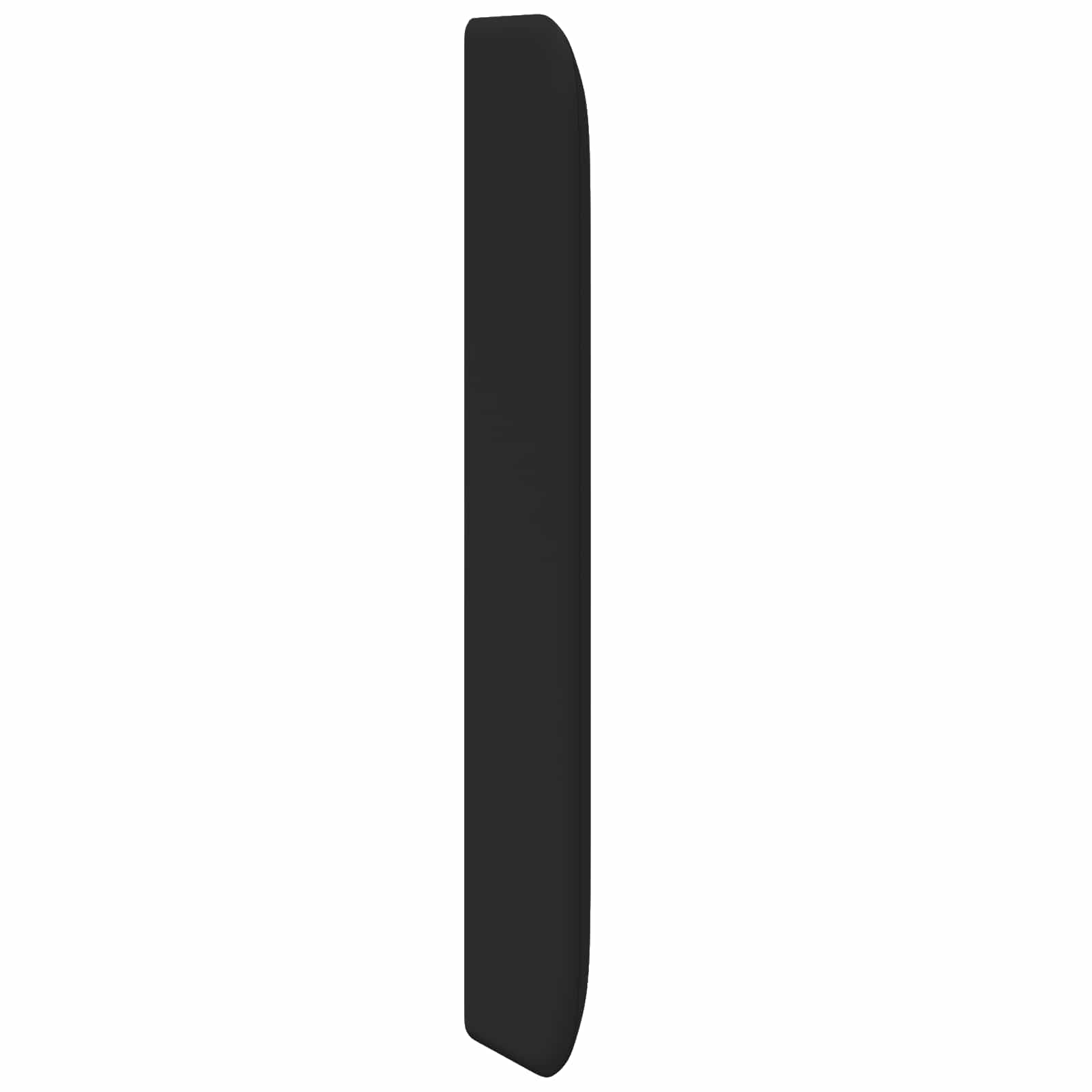 Uši uzglavlja Crna 80 x 16 x 4 cm PVC