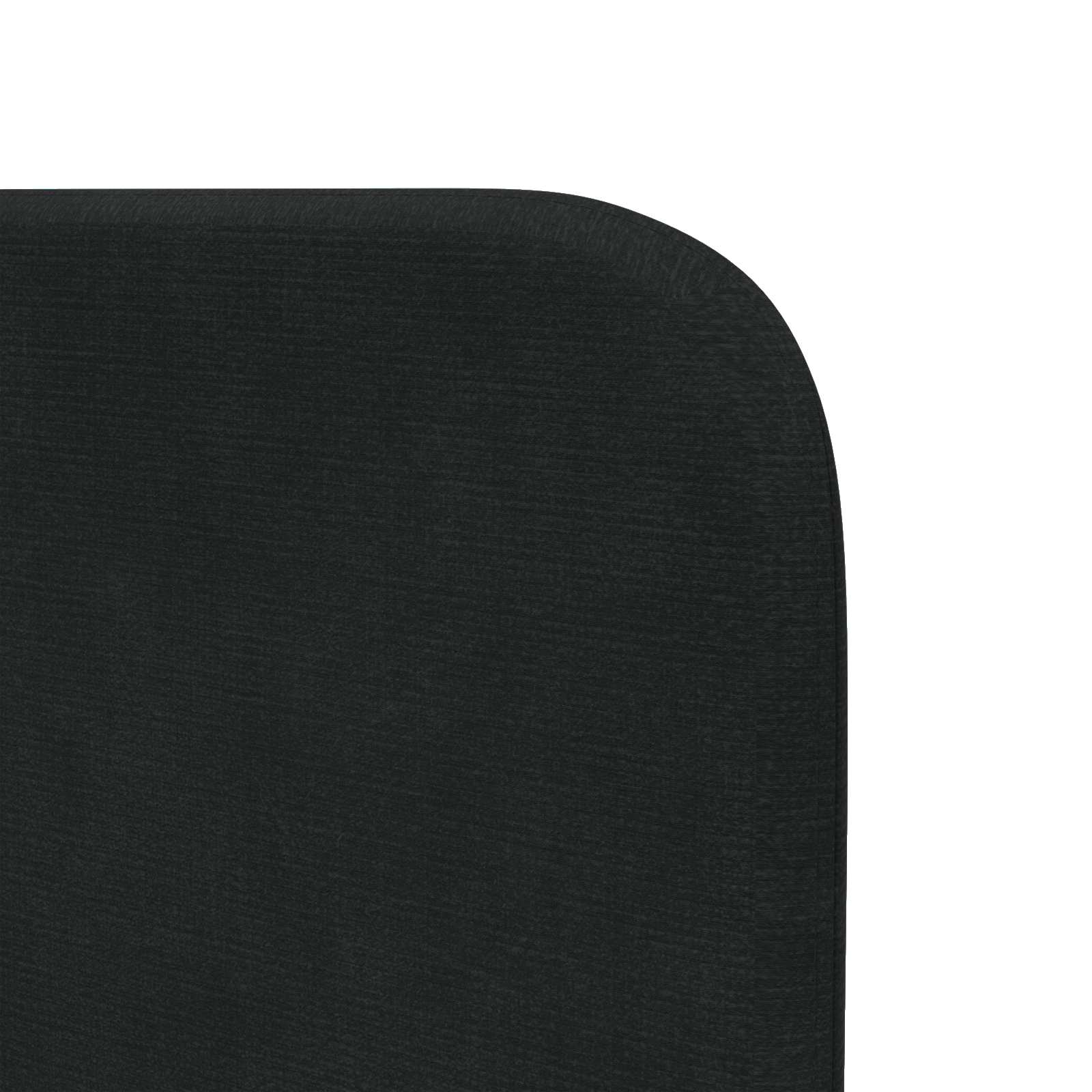 Uši uzglavlja Crna 80 x 16 x 4 cm Baršun