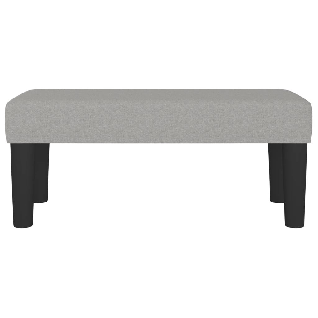 Klupa svjetlosiva 70 x 30 x 30 cm od tkanine