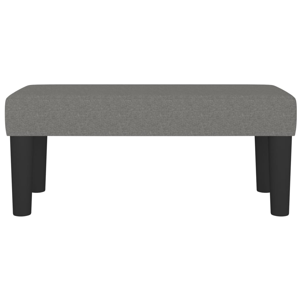 Klupa tamnosiva 70 x 30 x 30 cm od tkanine
