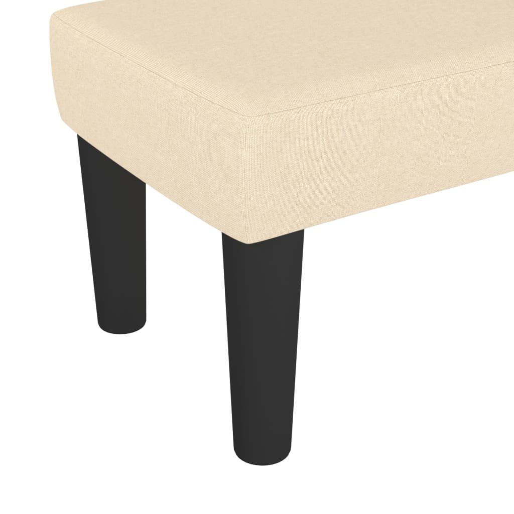 Klupa krem 70 x 30 x 30 cm od tkanine
