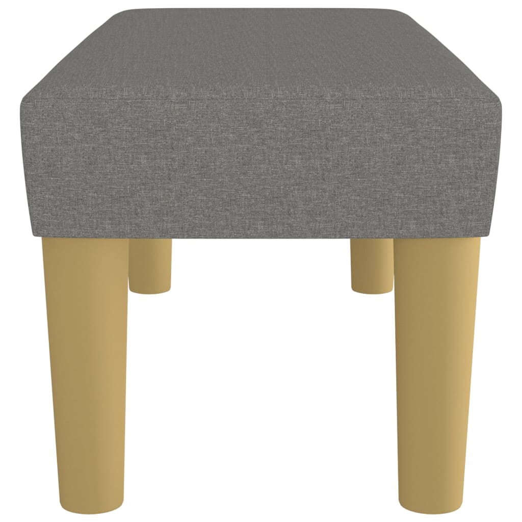 Klupa tamnosiva 70 x 30 x 30 cm od tkanine
