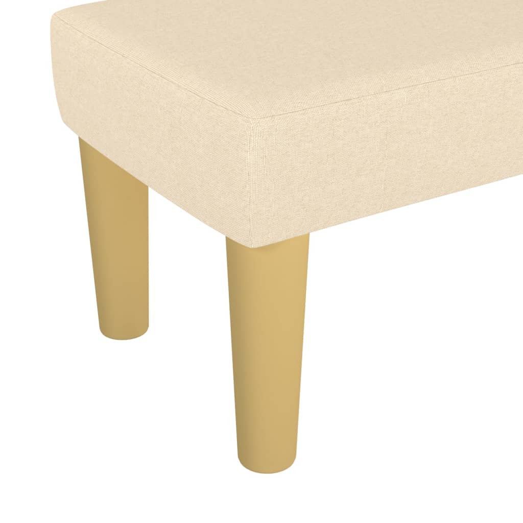Klupa krem 70 x 30 x 30 cm od tkanine