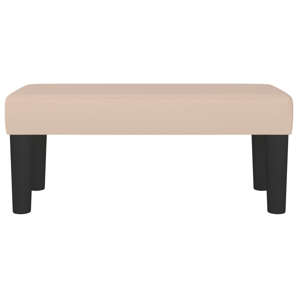 Klupa boja cappuccina 70 x 30 x 30 cm od umjetne kože