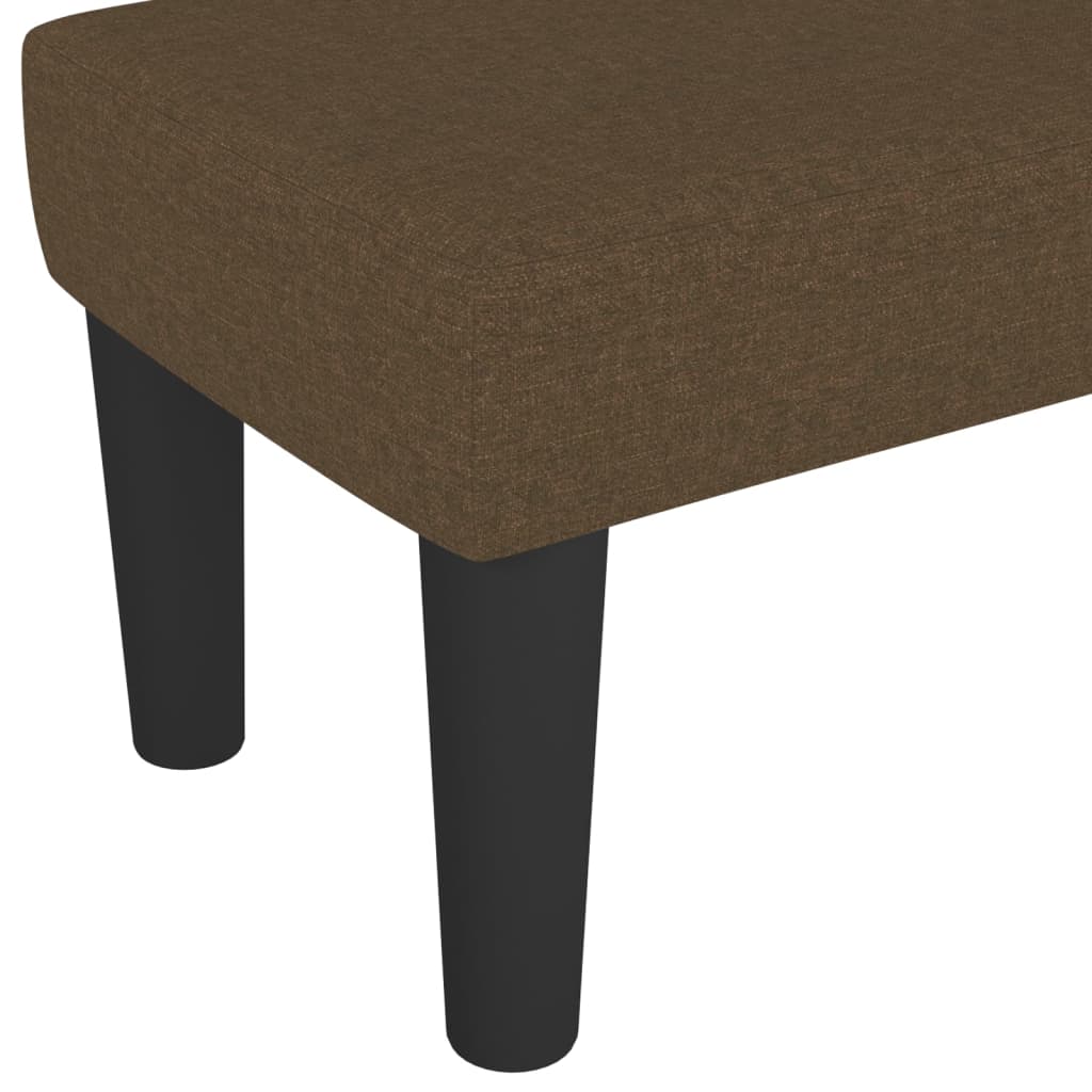 Klupa tamnosmeđi 100x30x30 cm od tkanine