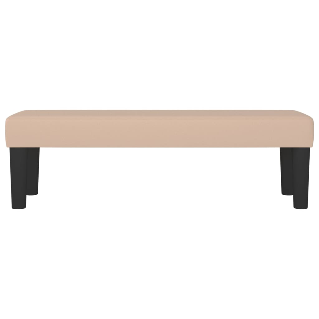 Klupa boja cappuccina 100x30x30 cm od umjetne kože