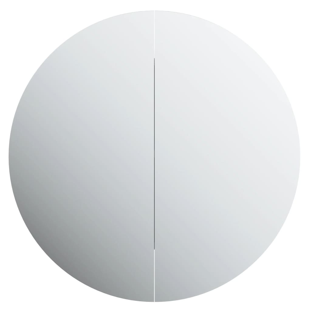 Kupaonski ormarić s ogledalom LED boja hrasta 47 x 47 x 17,5 cm