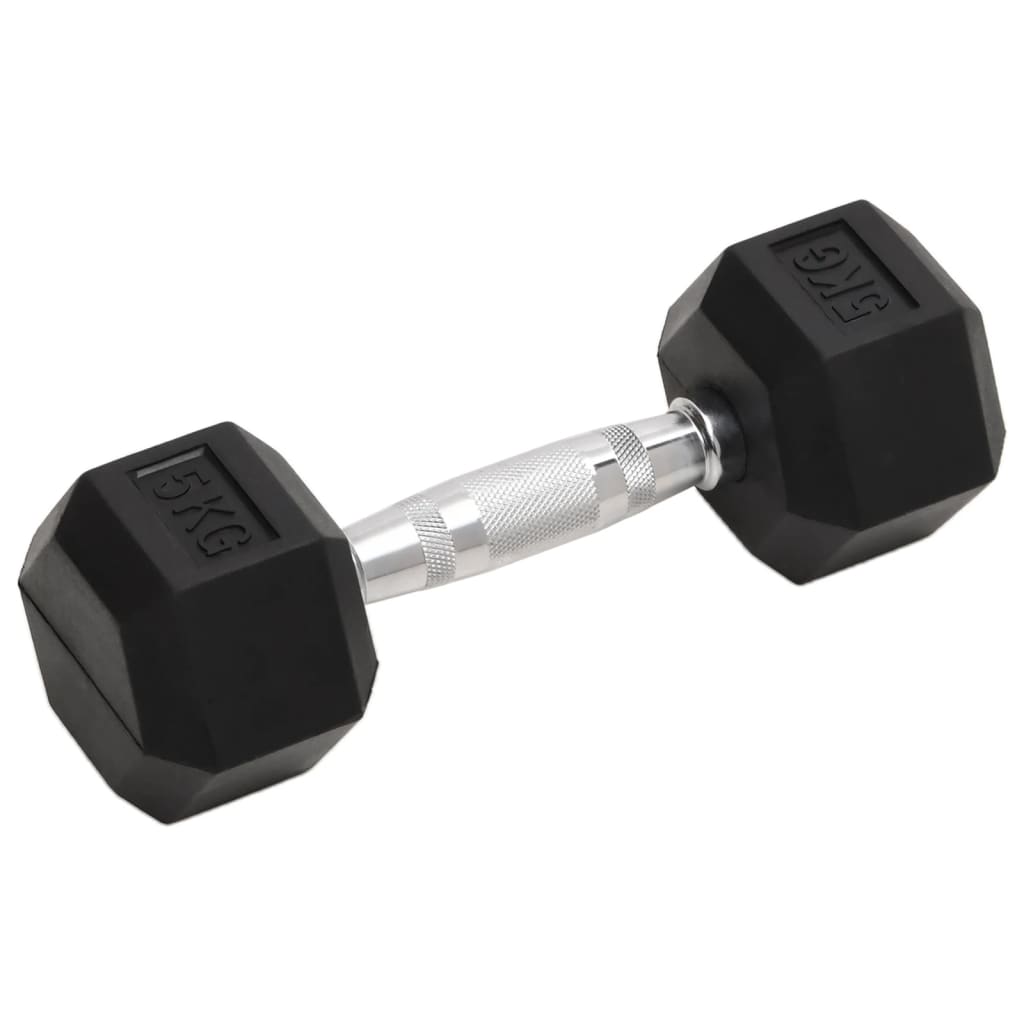Jednoručni utezi 2 kom 10 kg ukupno lijevano željezo