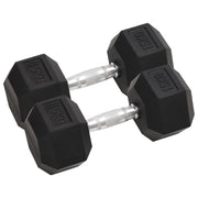 Jednoručni utezi 2 kom 30 kg ukupno lijevano željezo