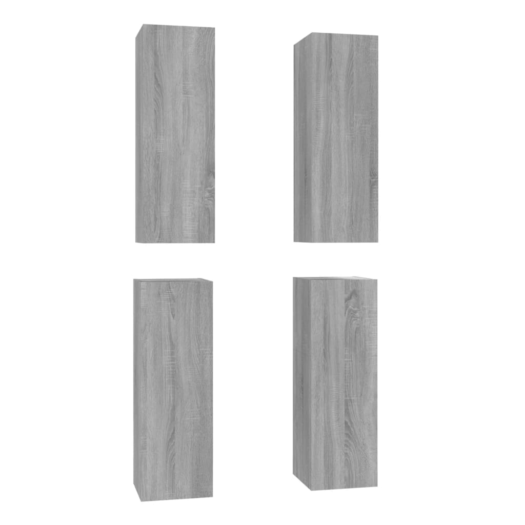 TV ormarići 4 kom boja hrasta 30,5x30x90 cm konstruirano drvo