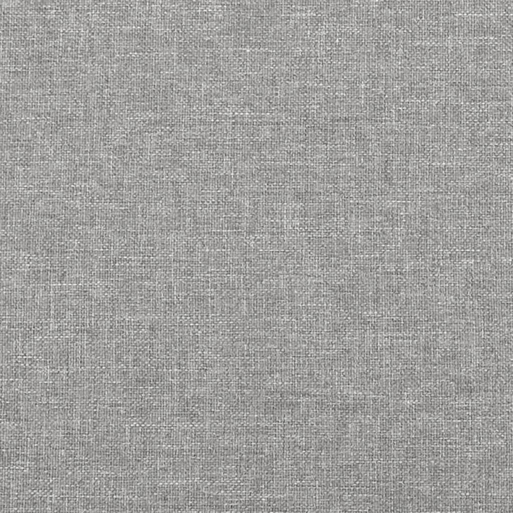 Madrac s džepičastim oprugama srednje tvrdoće svjetlosivi 193x203x20 cm tkanina