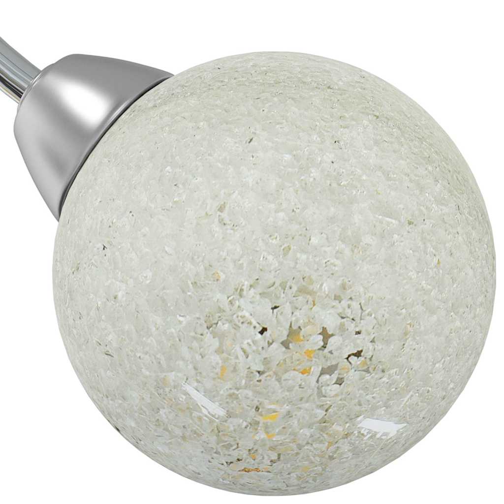 Stropna lampa s okruglim staklenim sjenilima 5 G9 LED svjetala