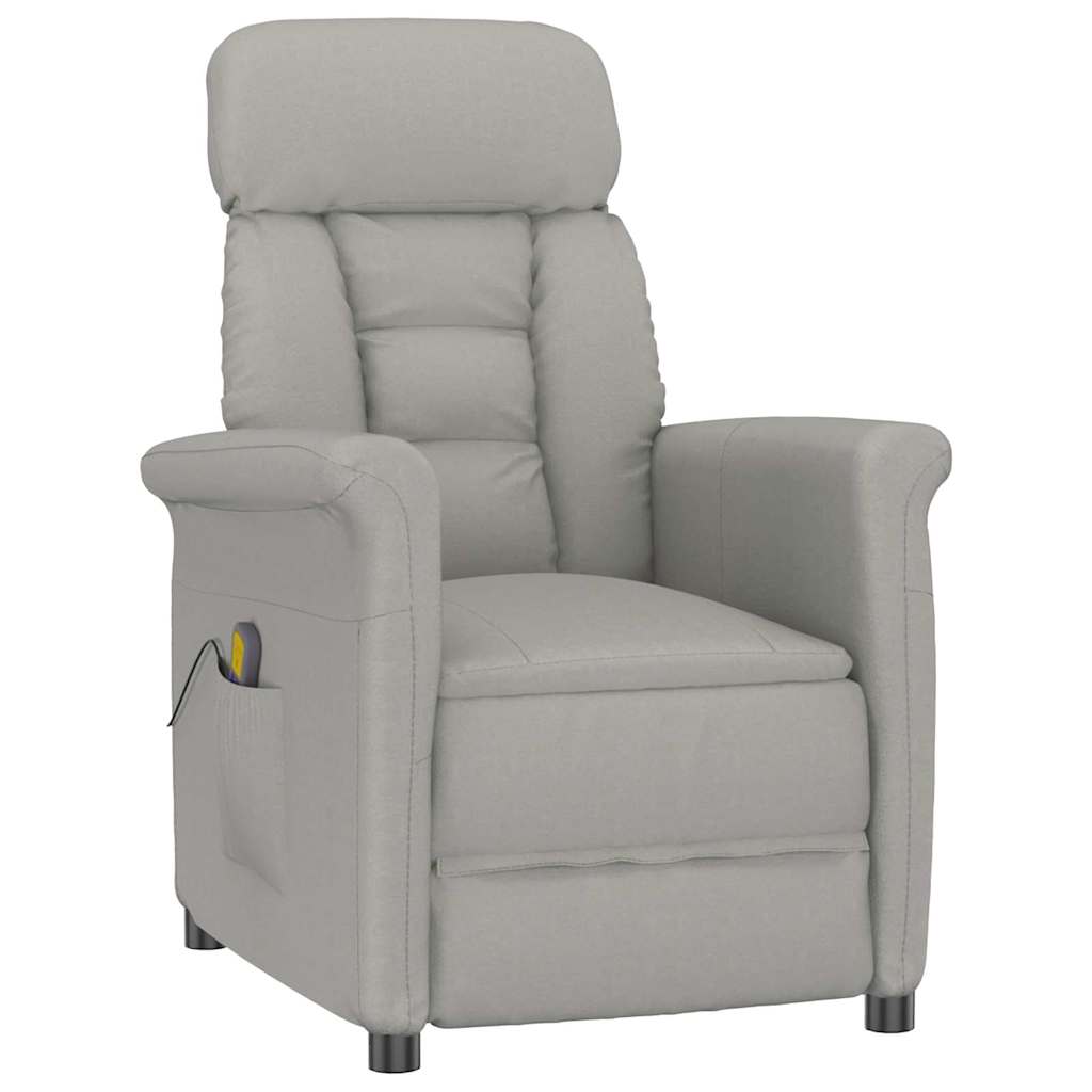 Massagerica Svijetlo siva 96,5 x 70,5 x 95 cm Mikro Vlakna