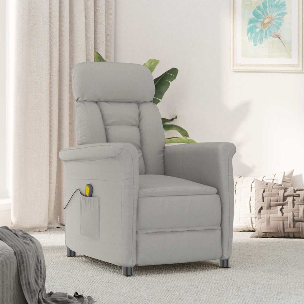 Massagerica Svijetlo siva 96,5 x 70,5 x 95 cm Mikro Vlakna