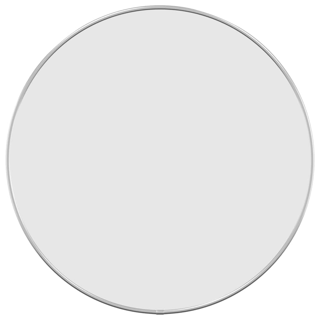 Zidno ogledalo srebrno Ø 50 cm okruglo