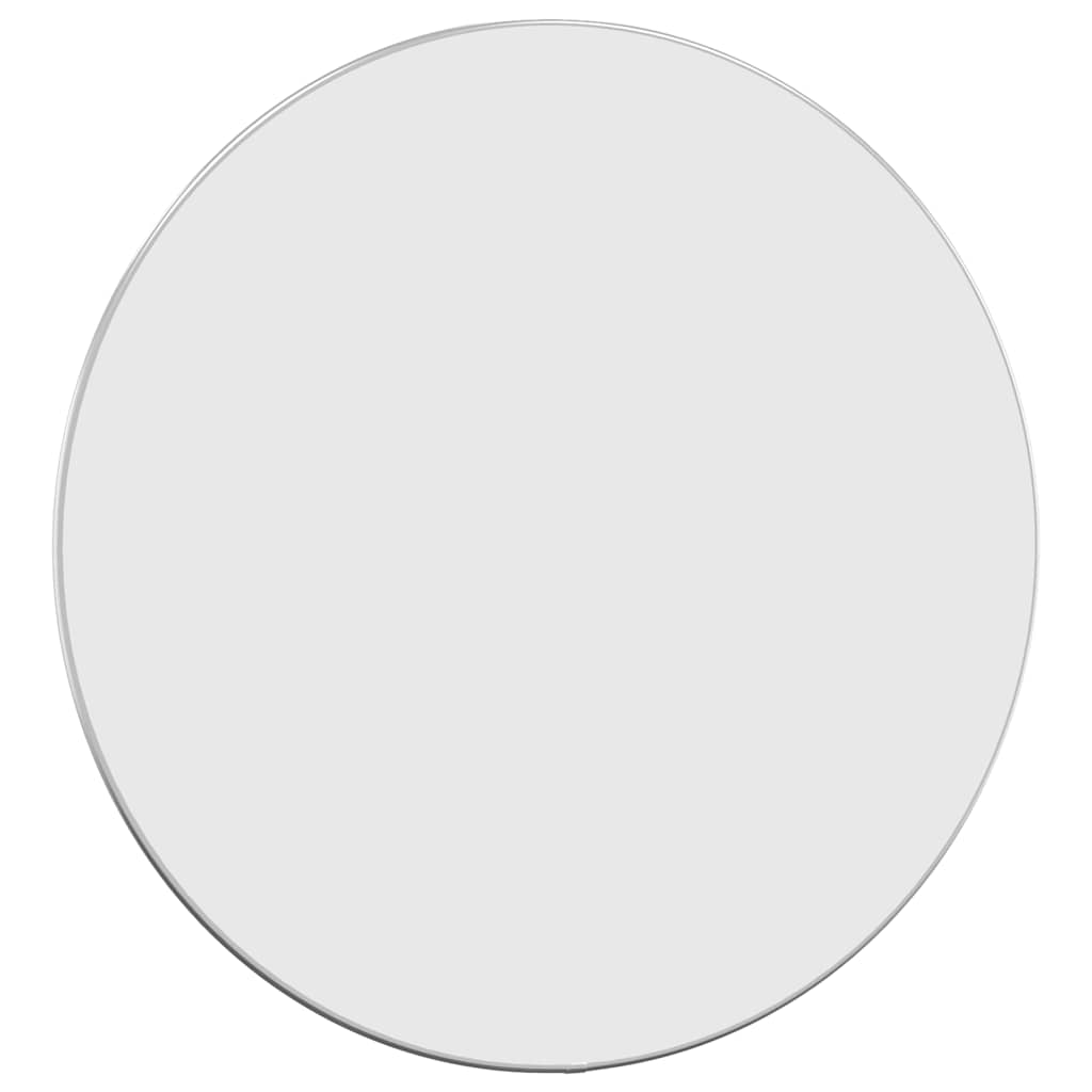Zidno ogledalo srebrno Ø 60 cm okruglo