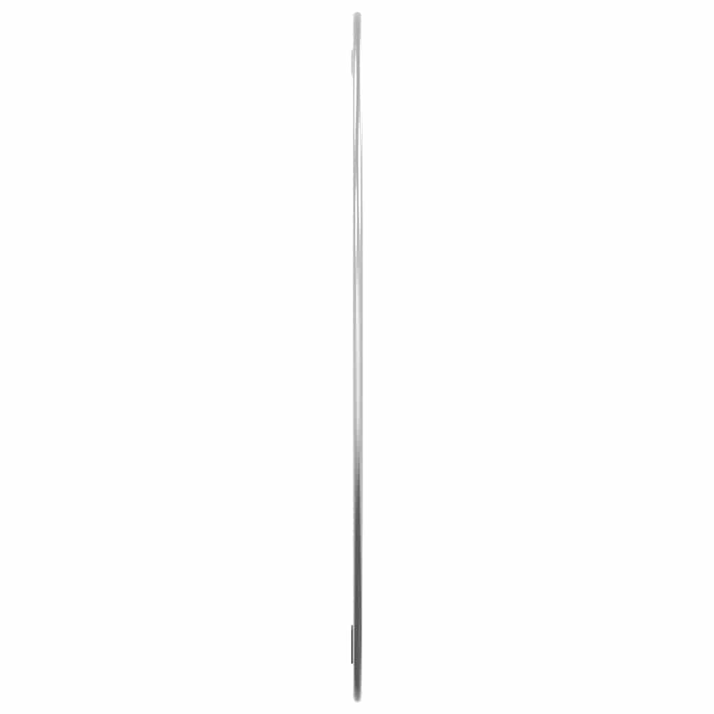 Zidno ogledalo srebrno Ø 60 cm okruglo