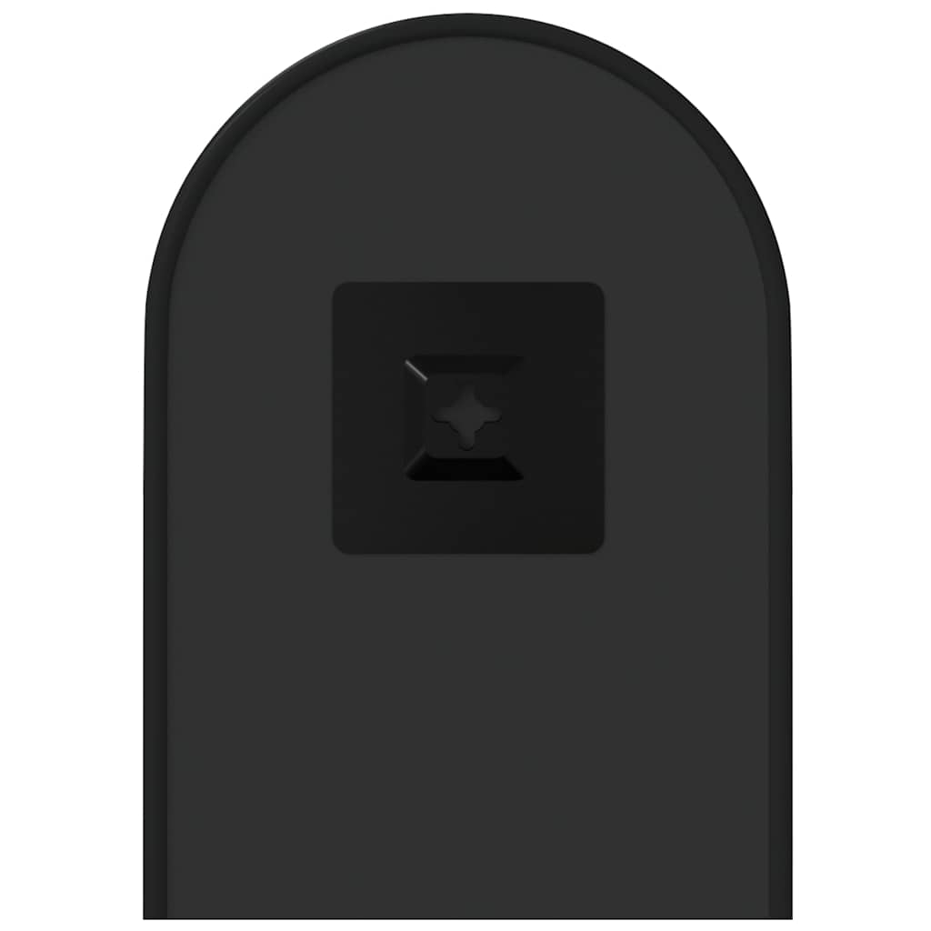 Zidno ogledalo crna 40x15 cm ovalno