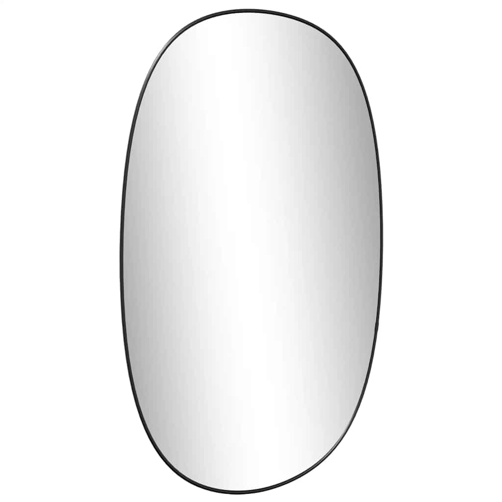 Zidno ogledalo crna 70x45 cm