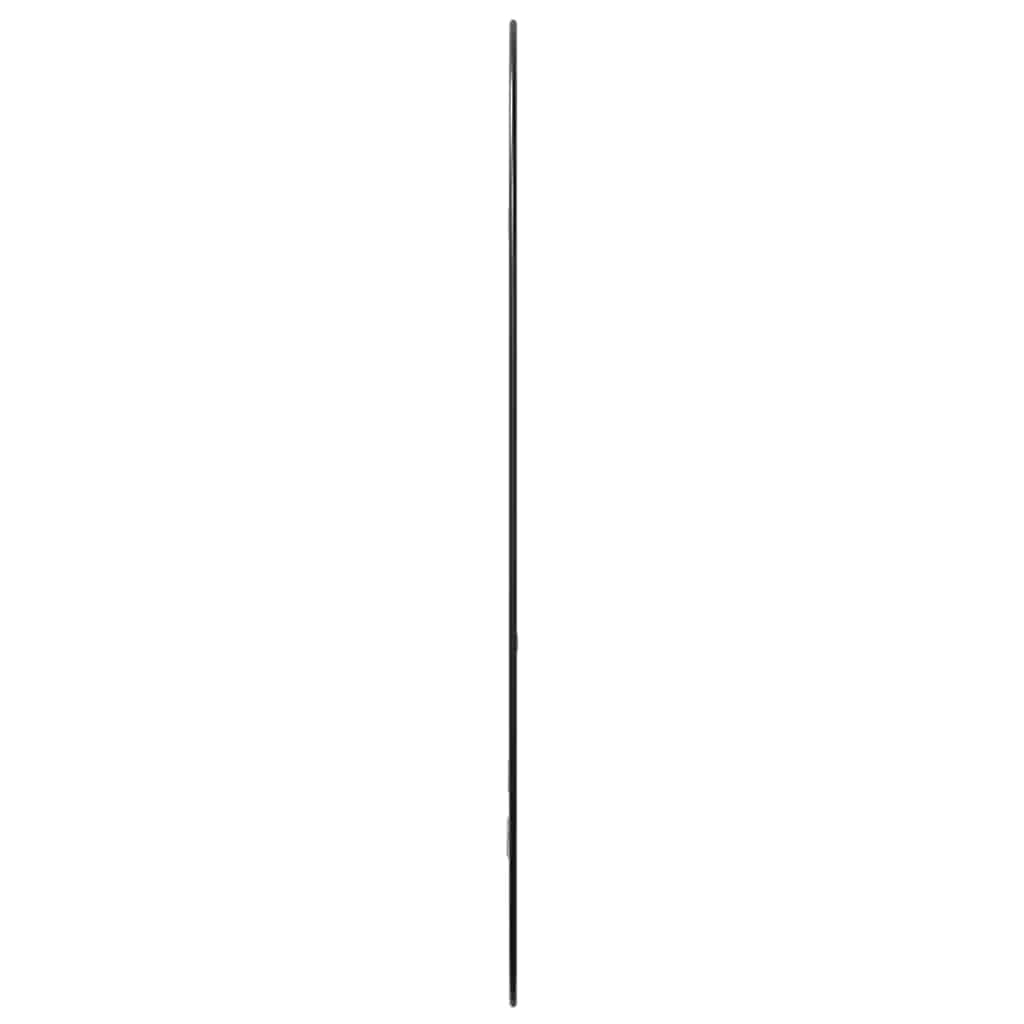 Zidno ogledalo crna 70x45 cm