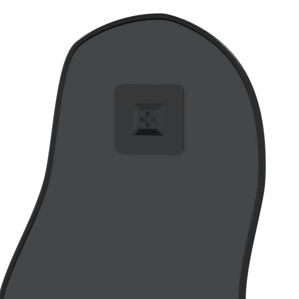 Zidno ogledalo crna 70x30 cm ovalno