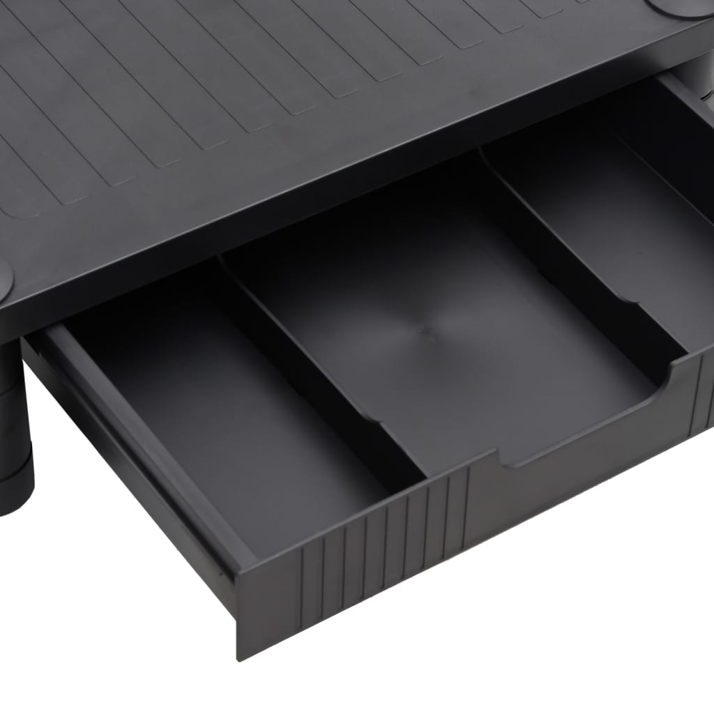 Stalak za monitor crni 43 x 30,5 x 13 cm