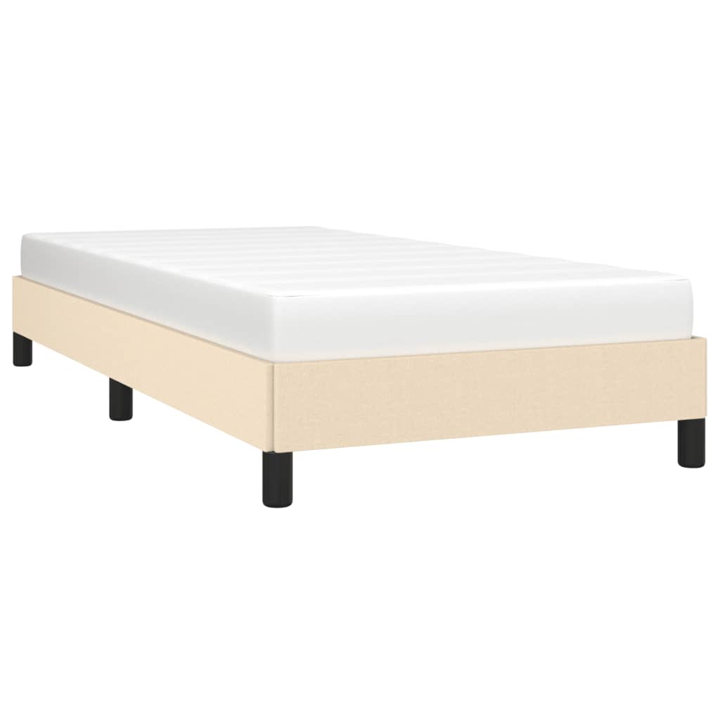 Okvir za krevet bez madraca krem 90x200cm od tkanine